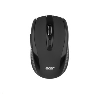 ACER Myš, Wireless mouse MX202 Black - RF 2.4 GHz dongle, DPI 1000/1200/1600, 6 tlačítek