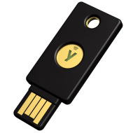 Security Key NFC - USB-A, podporující vícefaktorovou autentizaci (NFC), podpora FIDO2 U2F, voděodolný