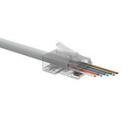 Solarix Univerzální EASY konektor RJ45 CAT6 UTP 8p8c na drát i licnu / 100 ks SXRJ45-6-UTP-EASY