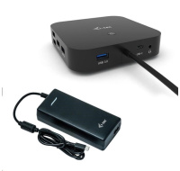 i-tec USB-C Dual Display Docking Station, Power Delivery 100W + Universal Charger 112W