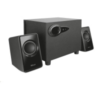 TRUST Reproduktory 2.1 Avora Subwoofer Speaker Set - black