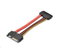 PREMIUMCORD Kabel SATA + napájení prodlužovací k HDD, 15cm