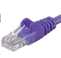 PREMIUMCORD Patch kabel UTP RJ45-RJ45 CAT5e 5m fialová