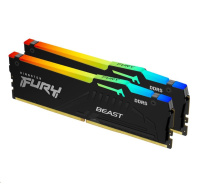 KINGSTON DIMM DDR5 16GB (Kit of 2) 5600MT/s CL36 FURY Beast RGB EXPO