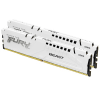 KINGSTON DIMM DDR5 32GB (Kit of 2) 6400MT/s CL32 ECC FURY Beast XMP Bílá