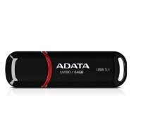 BAZAR - ADATA Flash Disk 64GB UV150, USB 3.1 Dash Drive (R:90/W:20 MB/s) černá - Poškozený obal (Komplet)