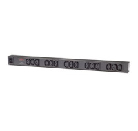 APC Rack PDU, Basic, ZeroU, 16A, 208/230V, (15)C13, IEC-320 C20 2.5m