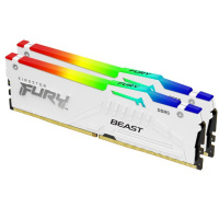 KINGSTON DIMM DDR5 32GB (Kit of 2) 5600MT/s CL36 FURY Beast Bílá RGB EXPO