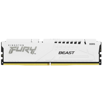 KINGSTON DIMM DDR5 16GB 6800MT/s CL34 ECC FURY Beast XMP Bílá