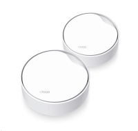 TP-Link Deco X50-PoE (2-pack) WiFi6 Mesh (AX3000,2,4GHz/5GHz,1x2,5GbELAN/WAN,1xGbELAN/WAN,1xPoE)