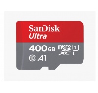 SanDisk MicroSDXC karta 400GB Ultra (120 MB/s, A1 Class 10 UHS-I, Android) + adaptér