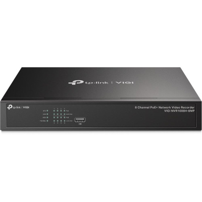 TP-Link VIGI NVR1008H-8MP, videorekordér, 8 channels, 8xPoE, 1x100Mb/s LAN, 1xVGA, 1xHDMI, 2xUSB2.0