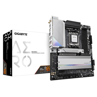 GIGABYTE MB Sc AM5 B650 AERO G, AMD B650, 4xDDR5, 1xHDMI, 1xUSB-C, WI-FI