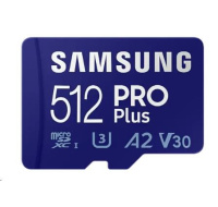 Samsung micro SDXC karta 512GB PRO Plus + SD adaptér