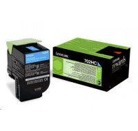 LEXMARK Cyan toner 702HC pro CS310/410/510 z programu Lexmark Return (3 000 stran)