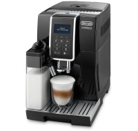 DeLonghi Dinamica ECAM 350.55.B automatický kávovar, 15 bar, vestavěný mlýnek, mléčný systém, zásobník na mletou kávu