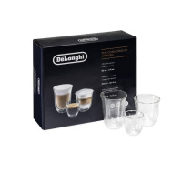 DeLonghi DLSC302 kolekce sklenic Connoisseur - 2x espresso, 2x cappuccino, 2x latte macchiato