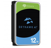 SEAGATE HDD 12TB SKYHAWK AI, 3.5", SATAIII, 7200 RPM, Cache 256MB, s R/V Senzorem