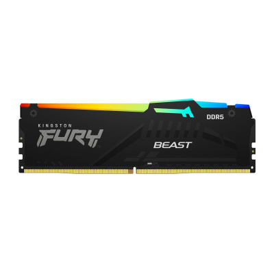 KINGSTON DIMM DDR5 32GB 6400MT/s CL32 Non-ECC FURY Beast RGB XMP, Černá