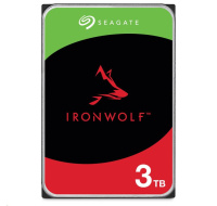 SEAGATE HDD 3TB IRONWOLF (NAS), 3.5", SATAIII, 5400 RPM, Cache 256MB