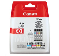 Canon CARTRIDGE CLI-581XXL C/M/Y/BK MultiPack pro PIXMA TS615x, TS625x, TS635x, TS815x, TS825x, TS8350 (600 str.)