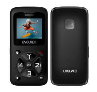 EVOLVEO Mobilní telefon pro seniory EasyPhone ID, černá