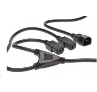 PREMIUMCORD Kabel napájecí 230V prodlužovací Y - 1xM/2xF