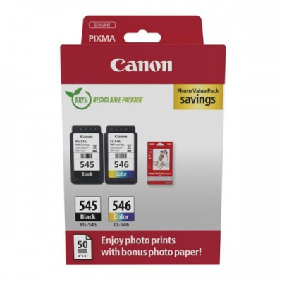 Canon CARTRIDGE PG-545/CL-546 PVP pro PIXMA TR455x, MG2x50, MG255xS, TS205, TS305, TS335x (180 str.)