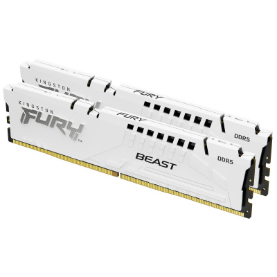 KINGSTON DIMM DDR5 32GB (Kit of 2) 6800MT/s CL34 ECC FURY Beast EXPO Bílá