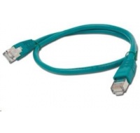 GEMBIRD kabel patchcord CAT6 stíněný FTP 0,5m, zelený