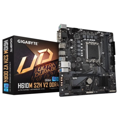 GIGABYTE MB Sc LGA1700 H610M S2H V2 DDR4, Intel H610, 2xDDR4, 1xDP, 1xHDMI, 1xDVI, 1xVGA, mATX