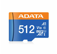 ADATA MicroSDXC karta 512GB Premier UHS-I C10 V10 (R:100/W:25 MB/s) + SD adaptér