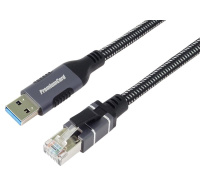 PremiumCord Ethernetový kabel USB3.2 na LAN RJ45 10/100/1000, 1m