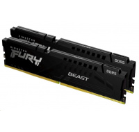 KINGSTON DIMM DDR5 32GB (Kit of 2) 6000MT/s CL40 FURY Beast Černá XMP