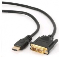 GEMBIRD Kabel HDMI - DVI 4,5m (M/M, DVI-D, Single Link, zlacené kontakty, stíněný)