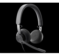 Logitech sluchátka s mikrofonem Zone Wired Teams Headset Graphite - EMEA