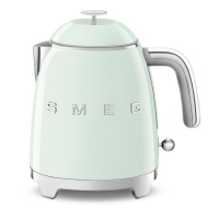 Smeg KLF05PGEU mini rychlovarná konvice, 0,8 l / 3 šálky, 1400 W, styl 50. let, pastelově zelená