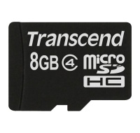 TRANSCEND MicroSDHC karta 8GB Class 4, bez adaptéru