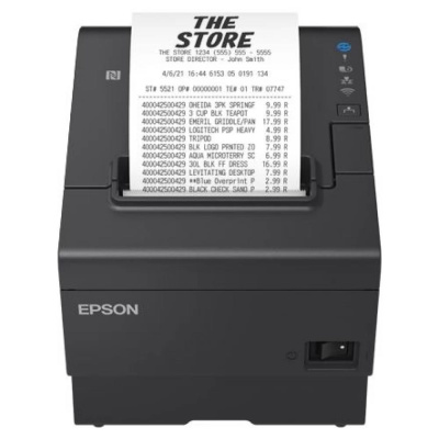 Epson TM-T88VII, USB, USB Host, RS232, Ethernet, ePOS, black