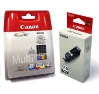 Canon CARTRIDGE PGI-550/CLI-551 PGBK/C/M/Y/BK/GY MULTI-PACK pro iP8750, MG6350, MG7150, MG7550 (319 str.)