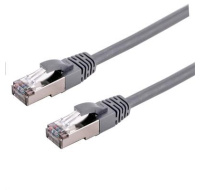 C-TECH kabel patchcord Cat6a, S/FTP, šedý, 0,25m