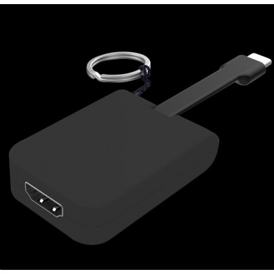 PREMIUMCORD Adaptér USB 3.1 Typ-C male na HDMI female,zasunovací kabel a kroužek na klíče