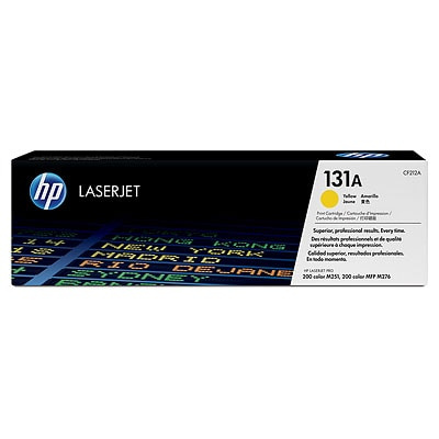 HP 131A Yellow LJ Toner Cart, CF212A (1,800 pages)