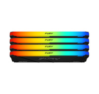 KINGSTON DIMM DDR4 64GB (Kit of 4) 3600MT/s CL18 FURY Beast RGB, XMP