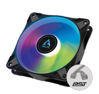 ARCTIC ventilátor P12 PWM PST A-RGB, 120mm, 4pin, ARGB, PWM, černá