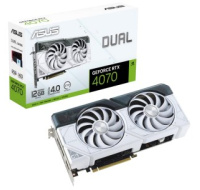 ASUS VGA NVIDIA GeForce RTX 4070 DUAL WHITE 12G, 12G GDDR6X, 3xDP, 1xHDMI