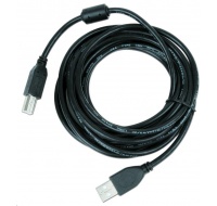 GEMBIRD Kabel USB 2.0 A-B propojovací 3m Premium (černý, ferit, zlacené kontakty)