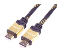 PREMIUMCORD Kabel HDMI 2.0 High Speed + Ethernet kabel HQ, zlacené konektory, 2m