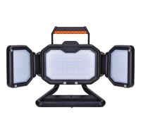 Solight LED reflektor 30W, přenosný, nabíjecí, 3000lm, oranžovo-černý