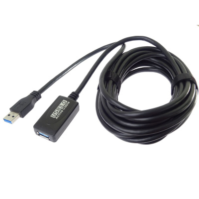 PREMIUMCORD USB 3.0 repeater a prodlužovací kabel A/M-A/F 5m